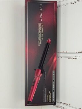 Bio Ionic Red Long Barrel Curling Wand - Limited Edition
